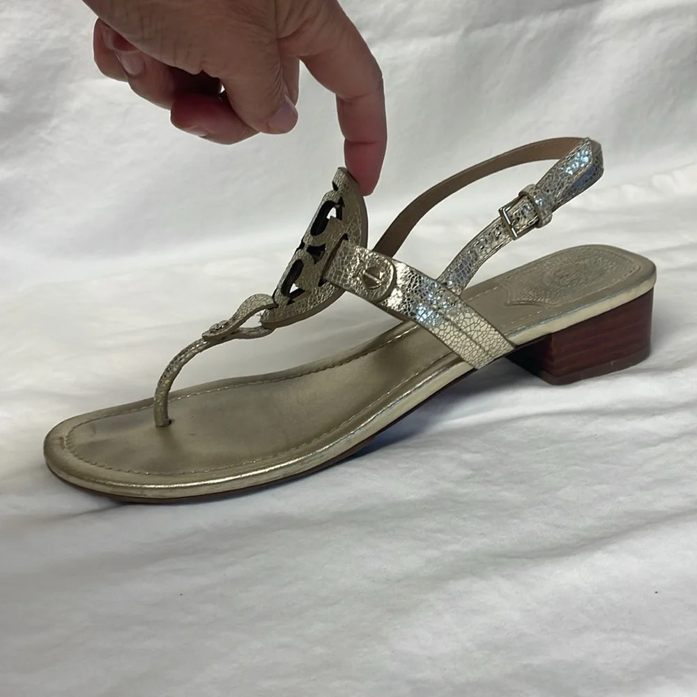 Tory Burch Gold Women's Sandals - Picture 2 of 10